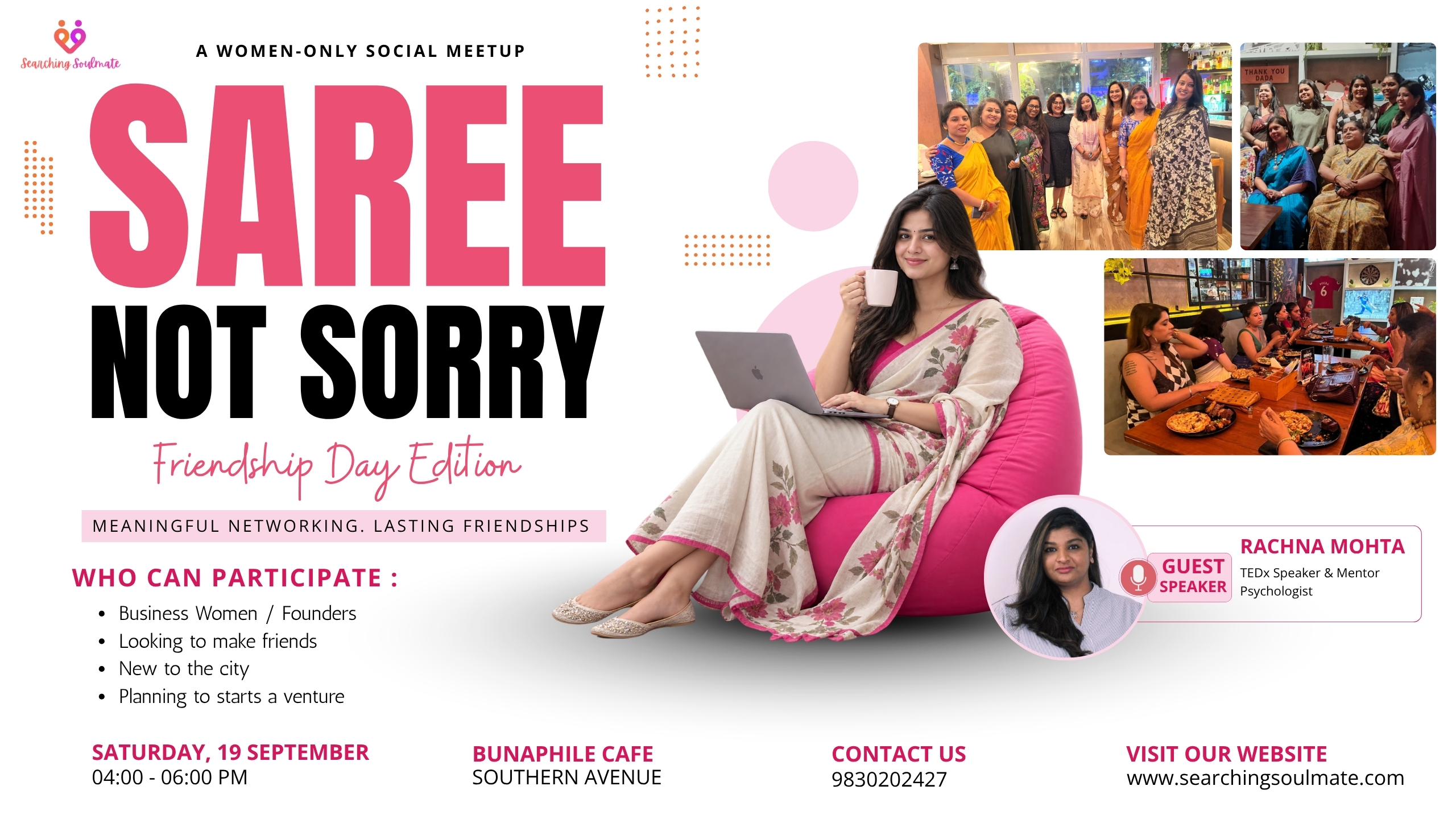 Saree Not Sorry - meaningful networking,lasting friendships