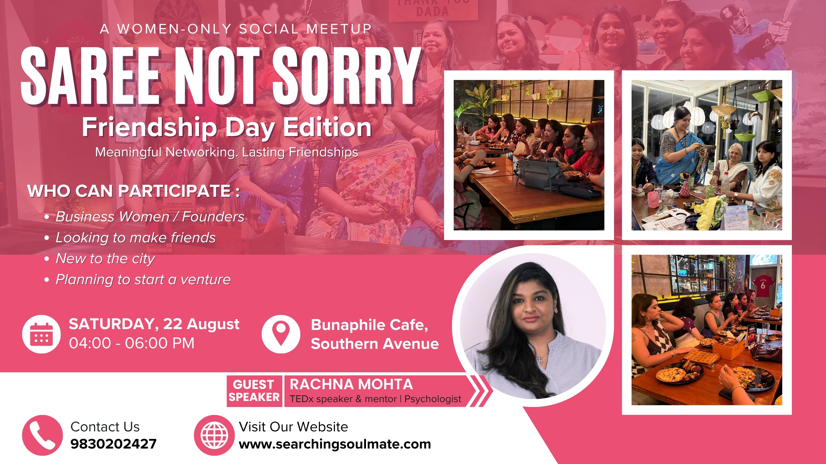 Saree Not Sorry - meaningful networking,lasting friendships